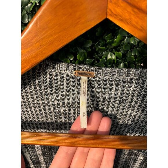 Free People Gray Slouchy Cardigan Duster Sz Small - Picture 4 of 5